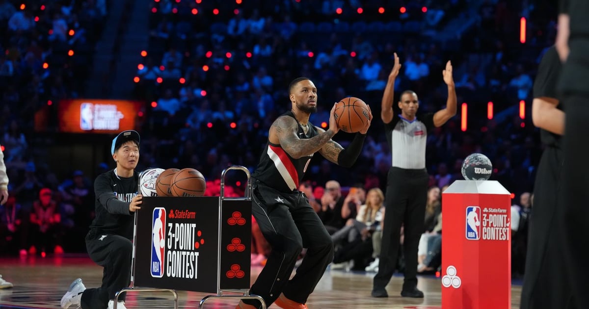 NBA All-Star Saturday 2026 live updates: Damian Lillard edges Devin Booker to win 3-Point Contest for 3rd time