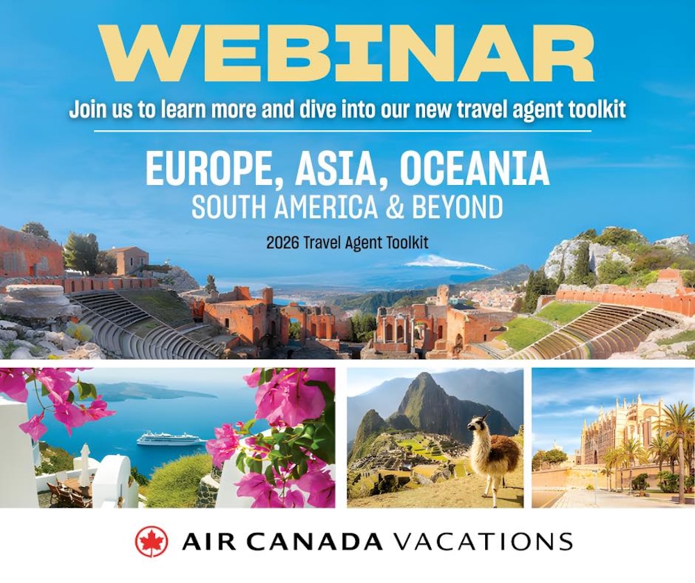 Webinar Alert: Air Canada Vacations 2026 ‘Europe & Beyond’