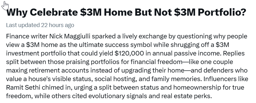 Why not celebrate a $3M Portfolio