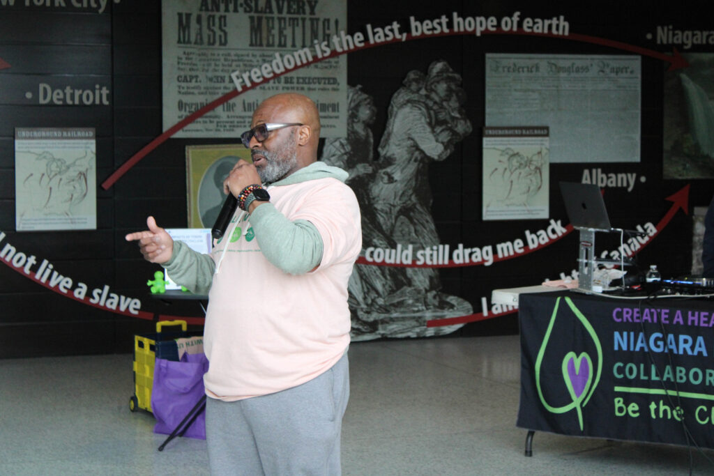 Brian Archie speaks at an event in the spring of 2025. Credit: Jennifer Wybieracki