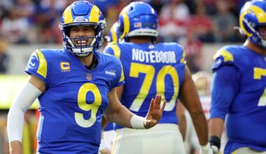 Keeping 'fingers crossed' Matthew Stafford to play in '26