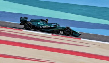 Aston Martin brings out red flag in first F1 test race simulation