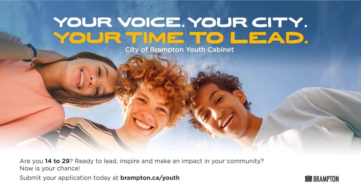 City of Brampton invites young residents to shape the future through new Brampton Youth Cabinet