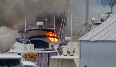 3 luxury yachts destroyed in Vancouver Island marina fire - CTV News