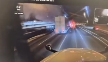 Ontario police investigating after vehicle flips onto Highway 401