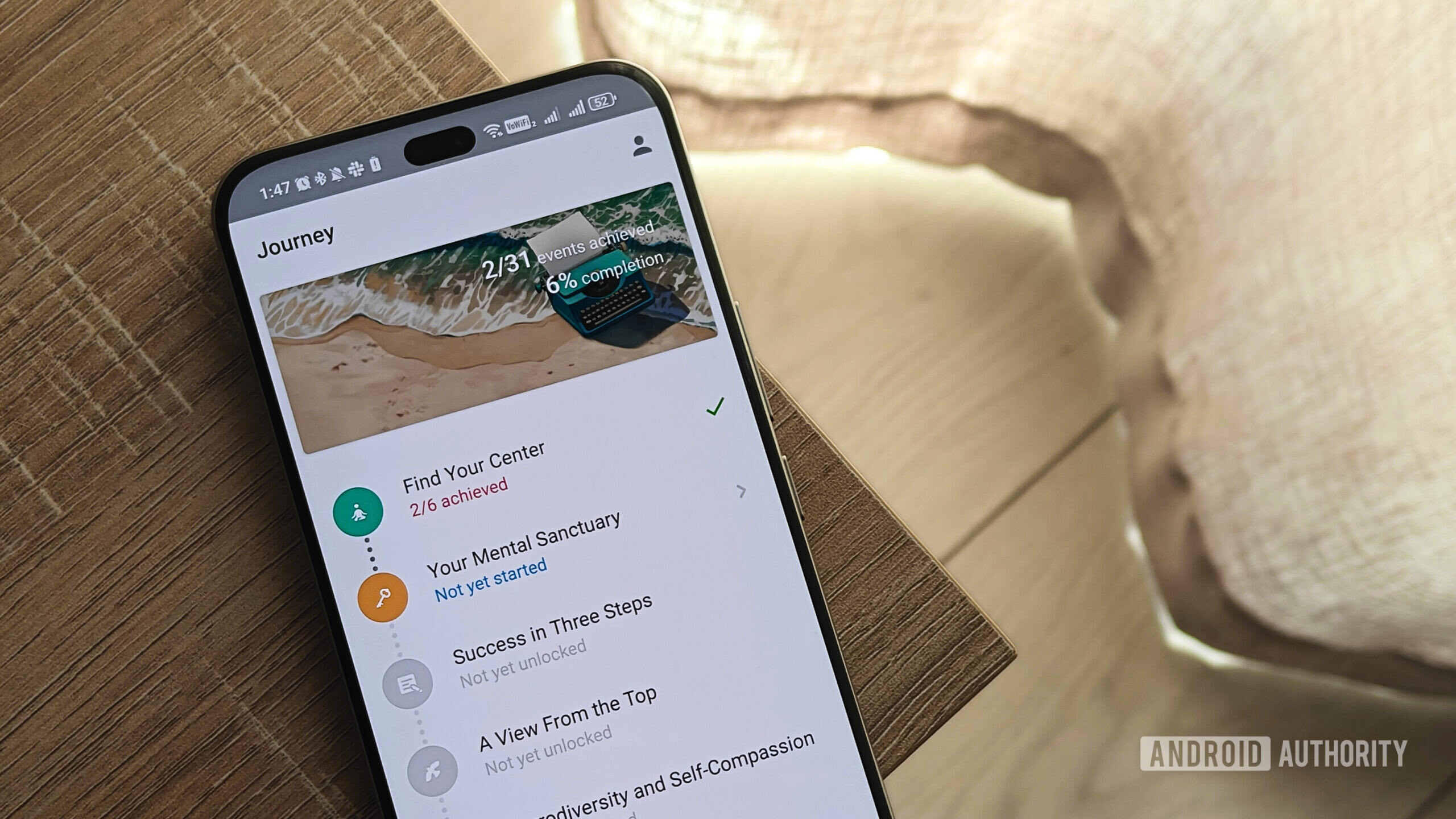 a journey in the clarify app
