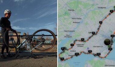 A YouTuber biked the entire island of Montreal and it took less time than you might think