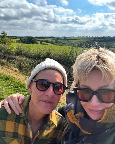 Ellen DeGeneres and Portia de Rossi in the U.K. Ellen DeGeneres/Instagram