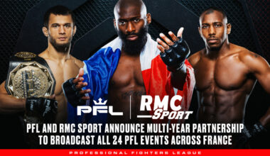 PROFESSIONAL FIGHTERS LEAGUE AND RMC SPORT ANNOUNCE MULTI-YEAR PARTNERSHIP TO BROADCAST PFL IN FRANCE NATIONWIDE thumbnail