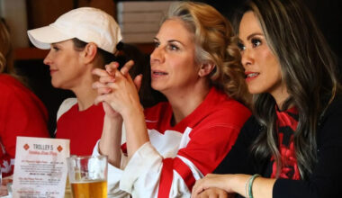 Hockey fans flock to Calgary's Red Mile to watch heartbreaking women's gold medal game