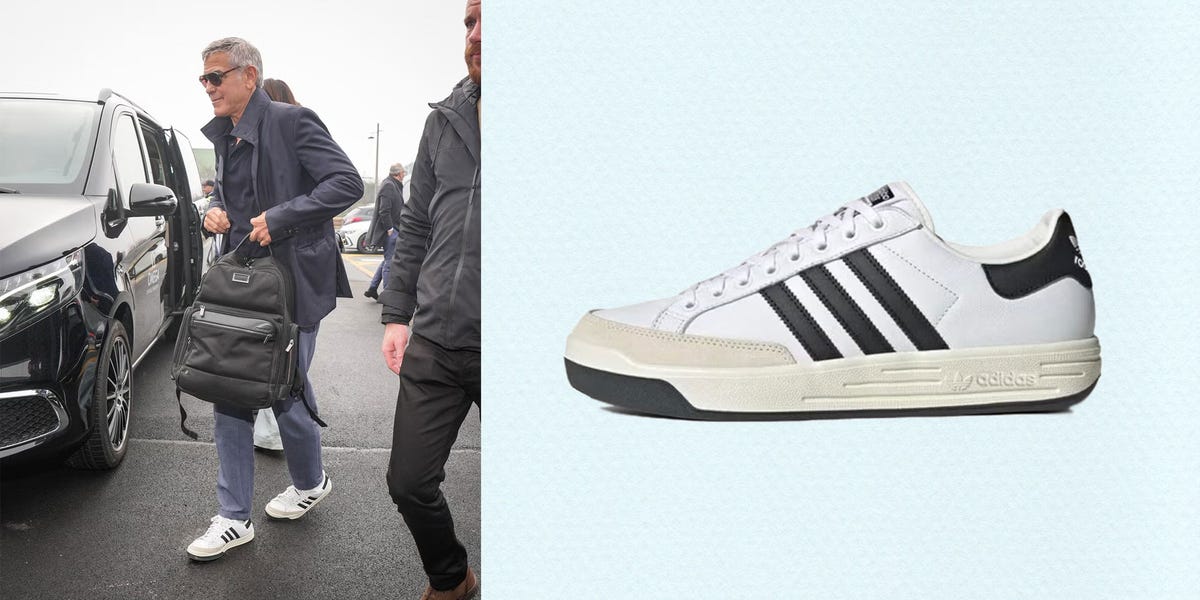 George Clooney's Adidas Rod Laver Sneakers Are a Tribute to a Tennis Legend