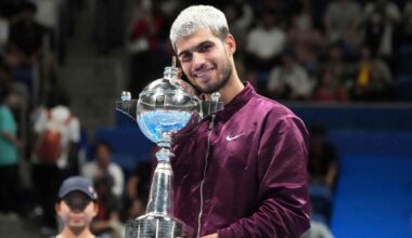 Carlos Alcaraz dropped one set en route to the Tokyo title on debut in 2025.