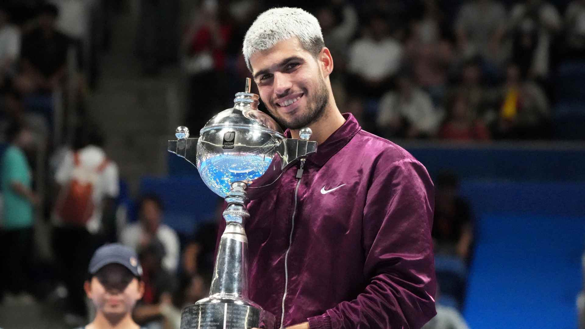 Carlos Alcaraz dropped one set en route to the Tokyo title on debut in 2025.