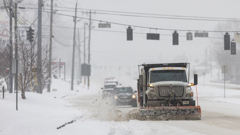 February 1, 2026: Winter storm covers North Carolina in snow, as frigid conditions set in across the East Coast from Florida to Tennessee