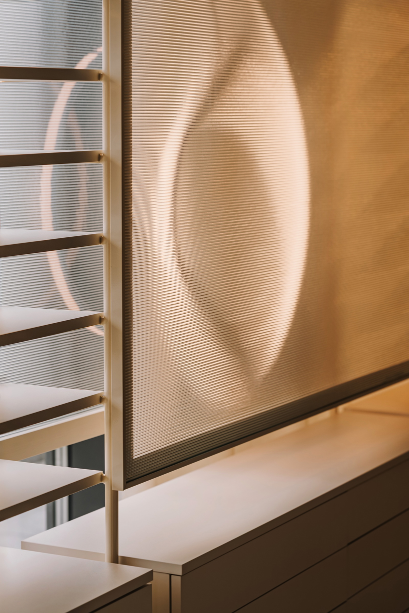 ocular anatomy informs optical salon’s interior in poland