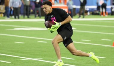 NFL combine 2026 live updates: DB and TE workouts and 40 times