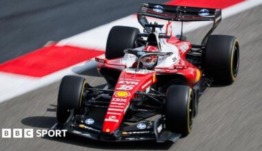 F1 2026 pre-season testing in Bahrain featuring Lando Norris, George Russell, Charles Leclerc and Isack Hadjar