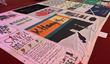Aids quilt display marks 40 years of HIV support