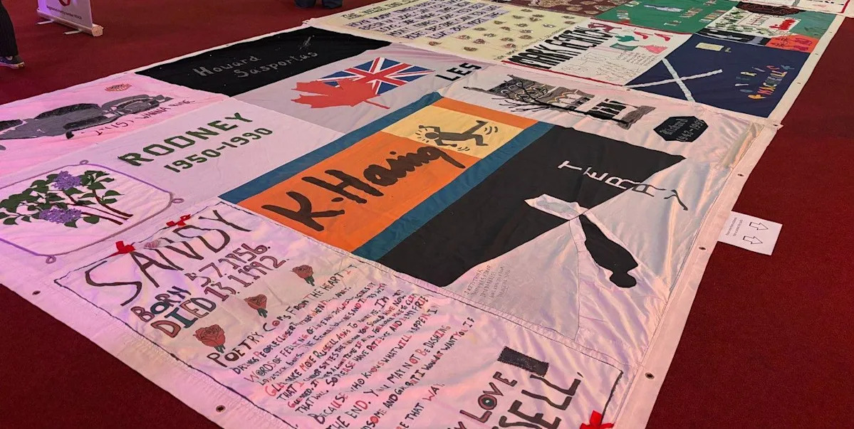 Aids quilt display marks 40 years of HIV support