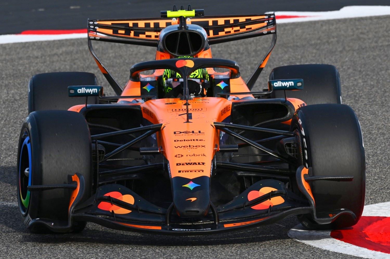 No.1 Lando Norris McLaren-Mercedes during Formula 1 preseason testing in Bahrain