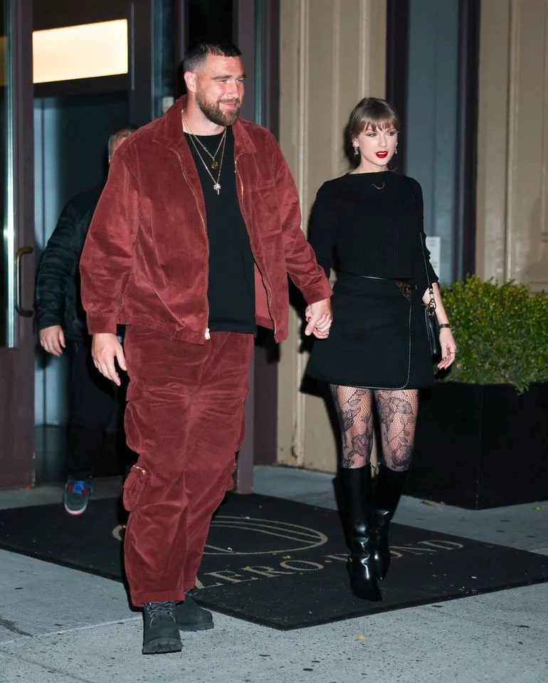 Travis Kelce and Taylor Swift in 2025. Getty Images