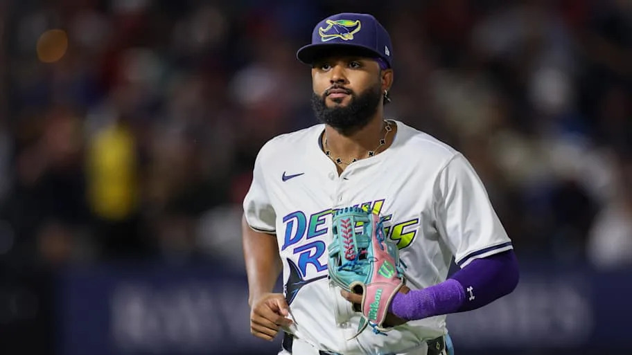 Tampa Bay Rays third baseman Junior Caminero