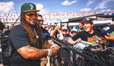 Celebrities at 2026 Daytona 500: Marshawn Lynch, Puka Nacua, Bart Simpson, More