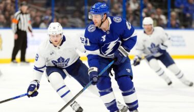 Lightning roll past Maple Leafs in first game back from Olympic break