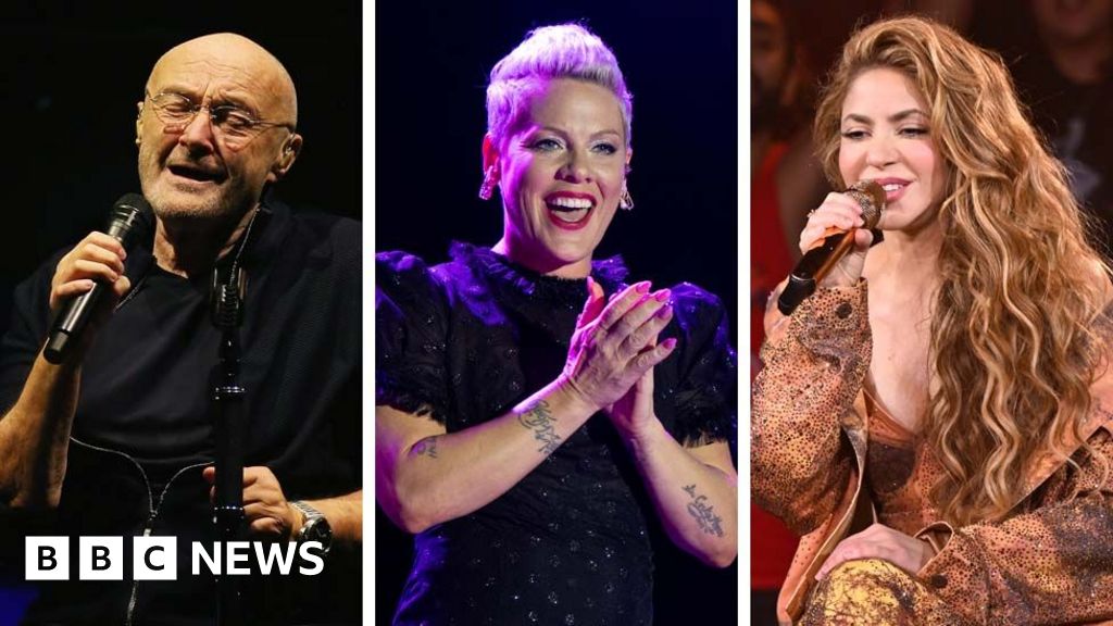 Phil Collins, Pink and Shakira nominated for Rock & Roll Hall of Fame - BBC