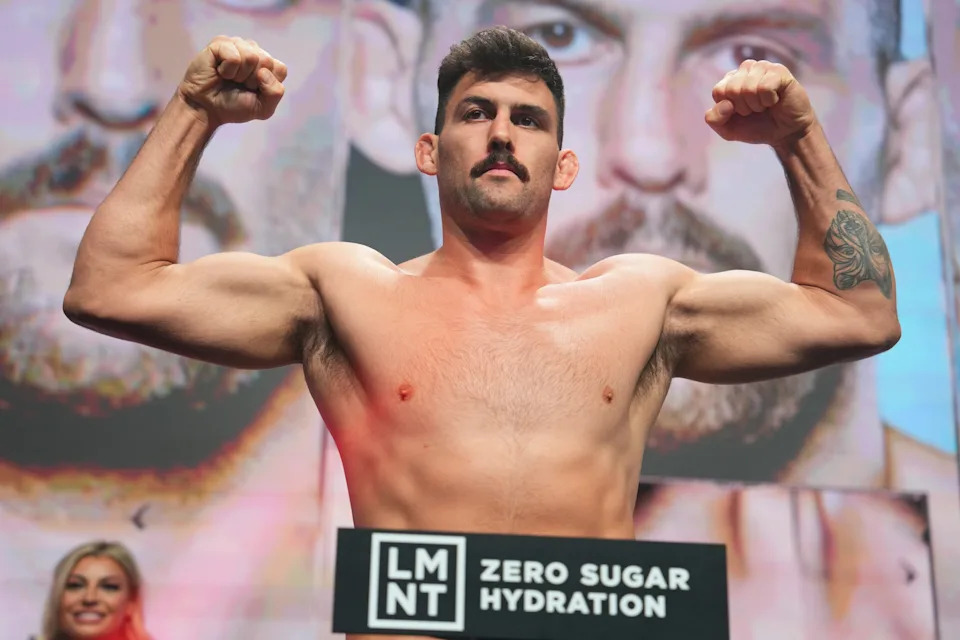 2025 PFL World Tournament: First Round Ceremonial Weigh-Ins at Universal Studios in Orlando, Florida, Wednesday, April 30, 2025. (Cooper Neill / PFL)