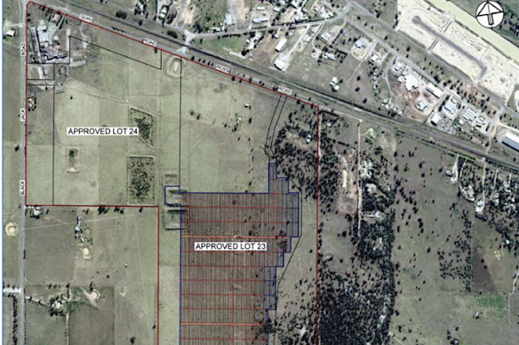 The sites in Gunnedah. There are development applications for a solar project here, but no sign of any works.