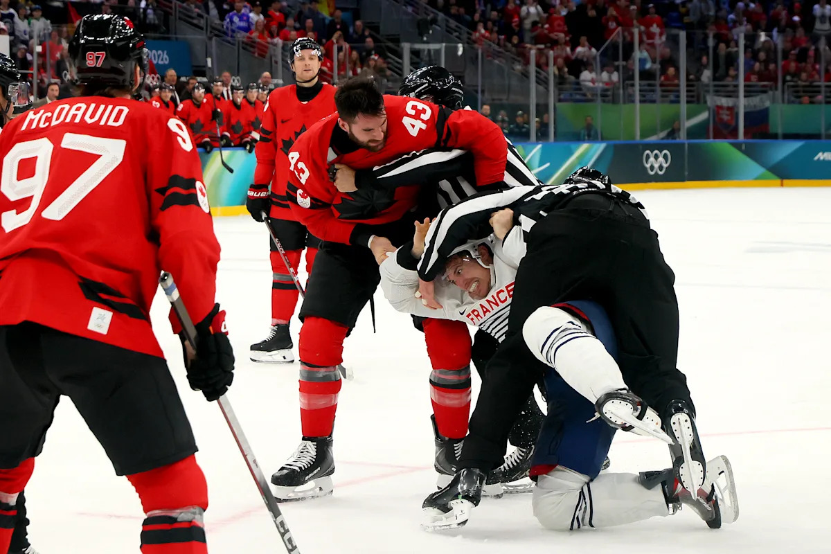 2026 Winter Olympics: Fans in awe as Team Canada men's hockey team demolishes France 10-2
