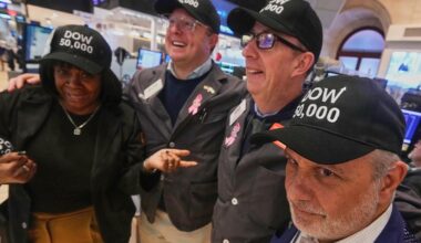 US stocks soar to their best day since May as the Dow tops 50,000 and bitcoin stops plunging