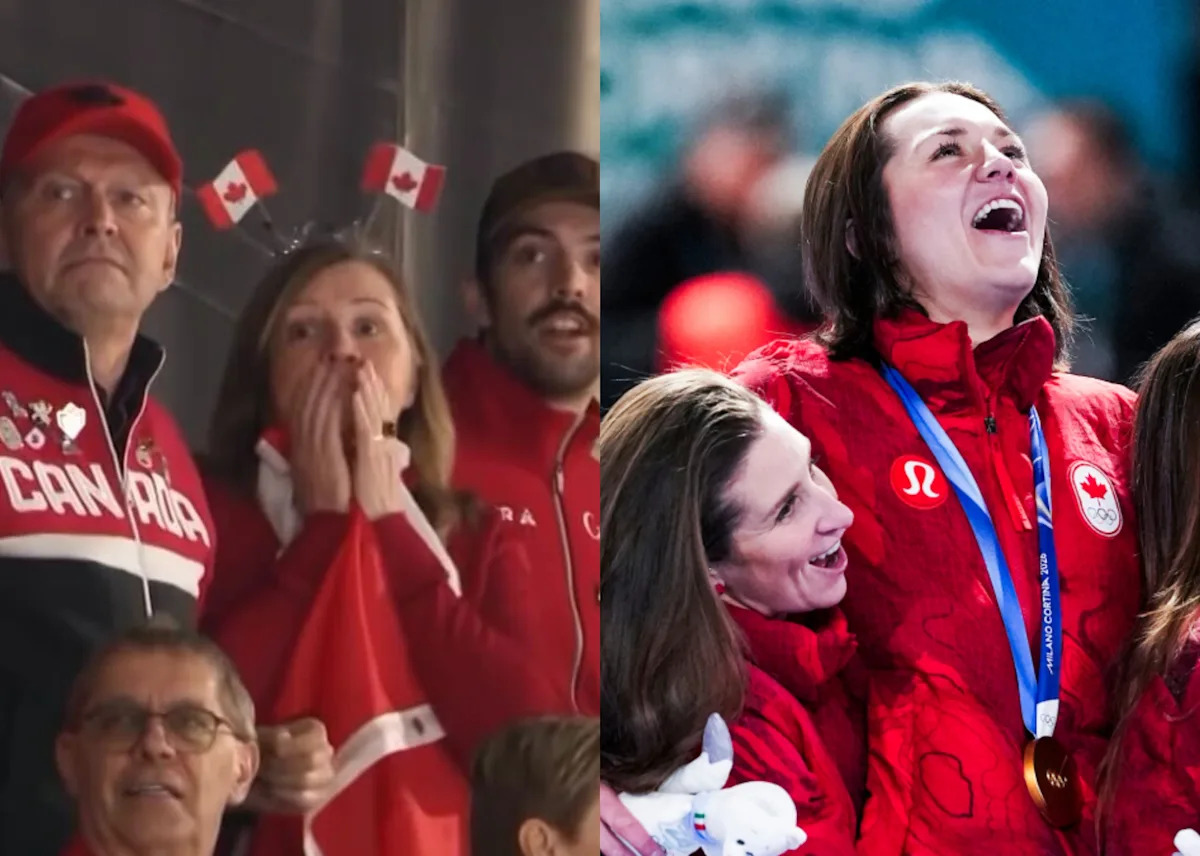 'Canada's mom right there! Give her tickets to everything!': Parents of Olympic gold medalist Isabelle Weidemann charm the Internet with their cheers