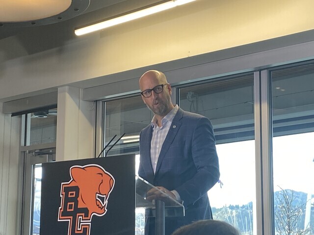 CFL Commissioner Stewart Johnston announces Touchdown Kelowna details