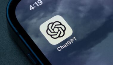 OpenAI's ChatGPT icon appears on a smartphone