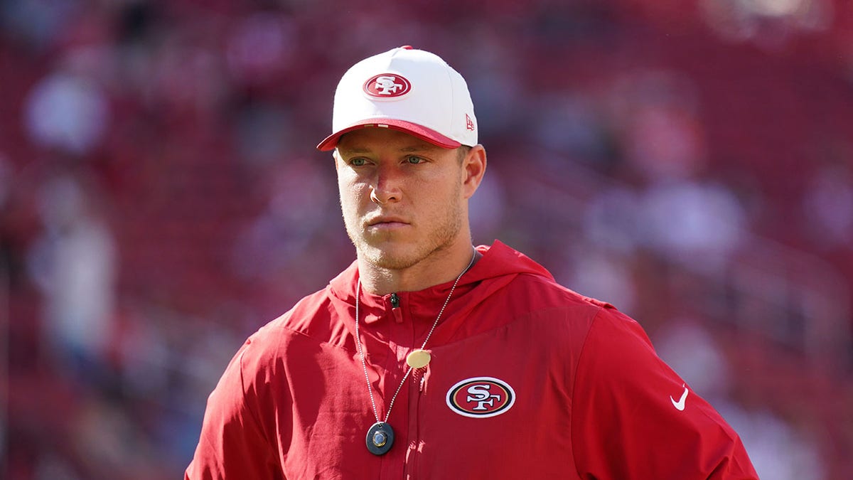 Christian McCaffrey on sideline