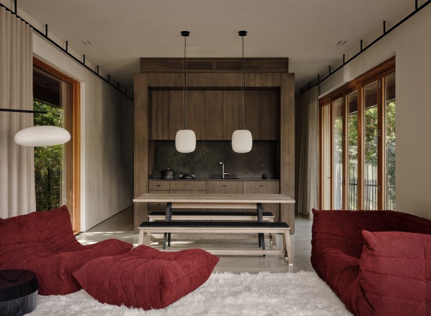 Interior of the Copper House ADU by Françios Abbott