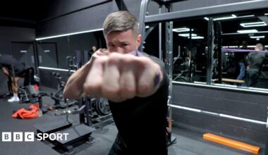 Liam Rees during a fight