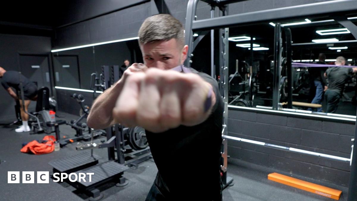 Liam Rees during a fight