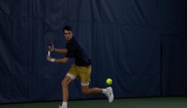 Irish men’s tennis prepares for weekend showdown