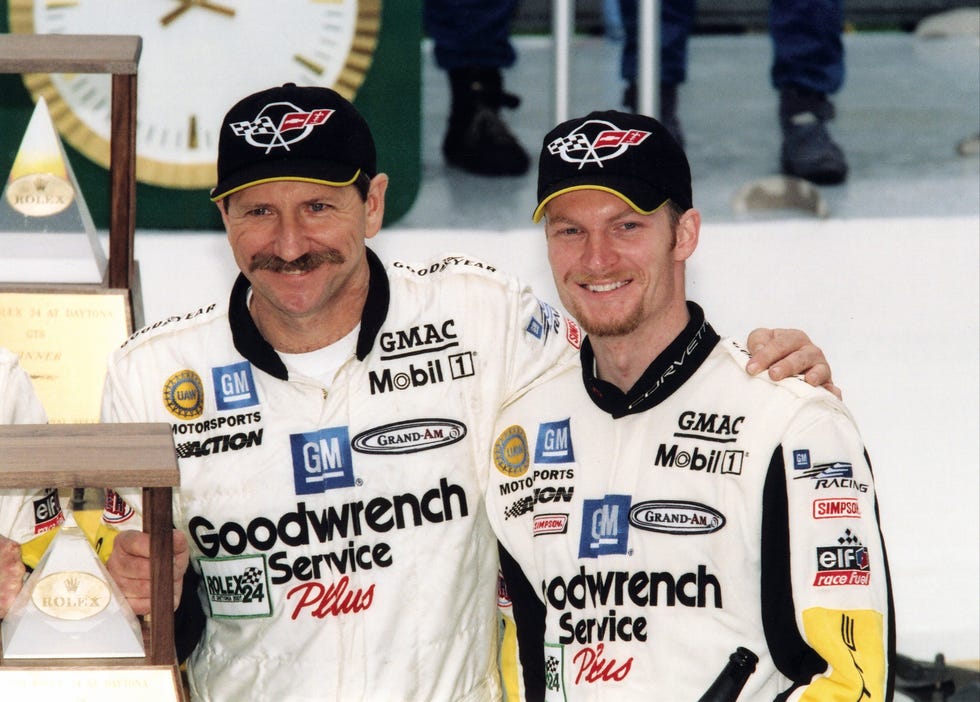 Dale Earnhardt, Sr. Poses With Dale Earnhardt, Jr. dale earnhardt, sr. poses with dale earnhardt, jr.