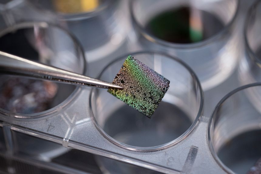 In total, Losurdo produced about a gram of cosmic dust, which was deposited on a silicon wafer for analysis.