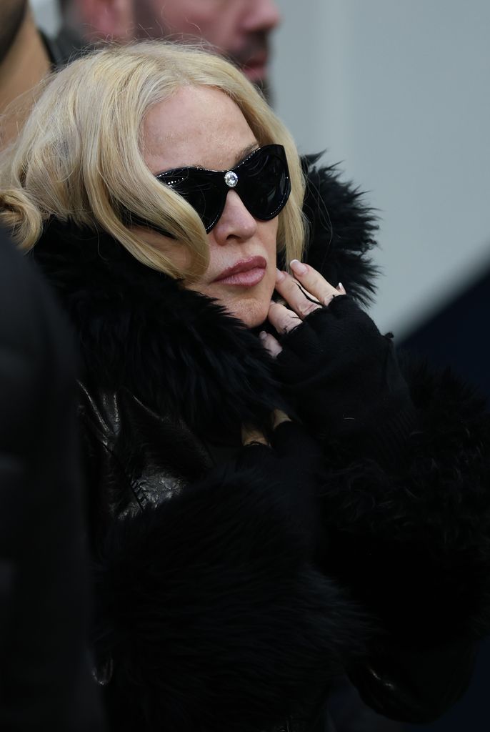 madonna all black soccer match