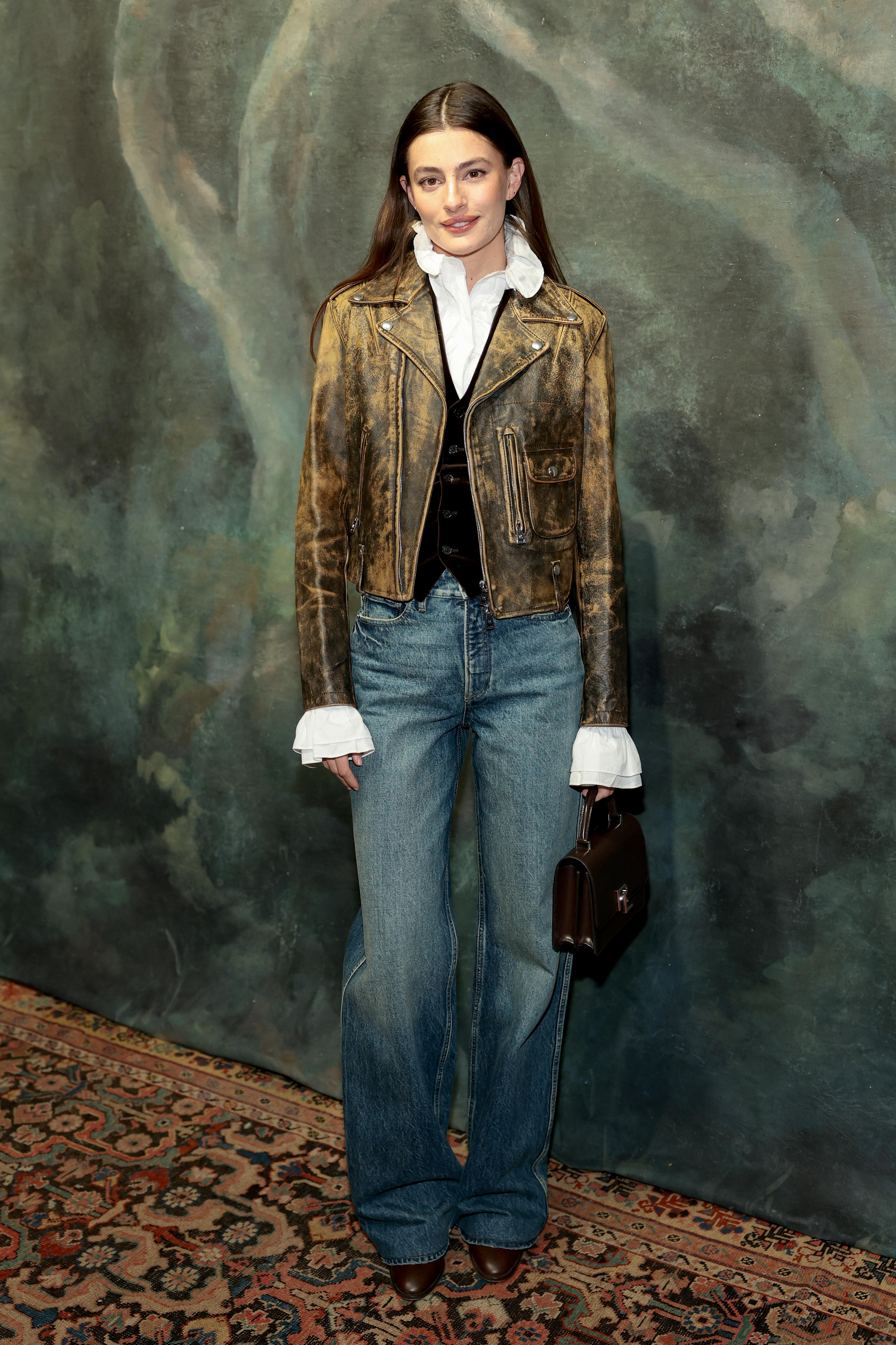 Diana Silvers at the Ralph Lauren show