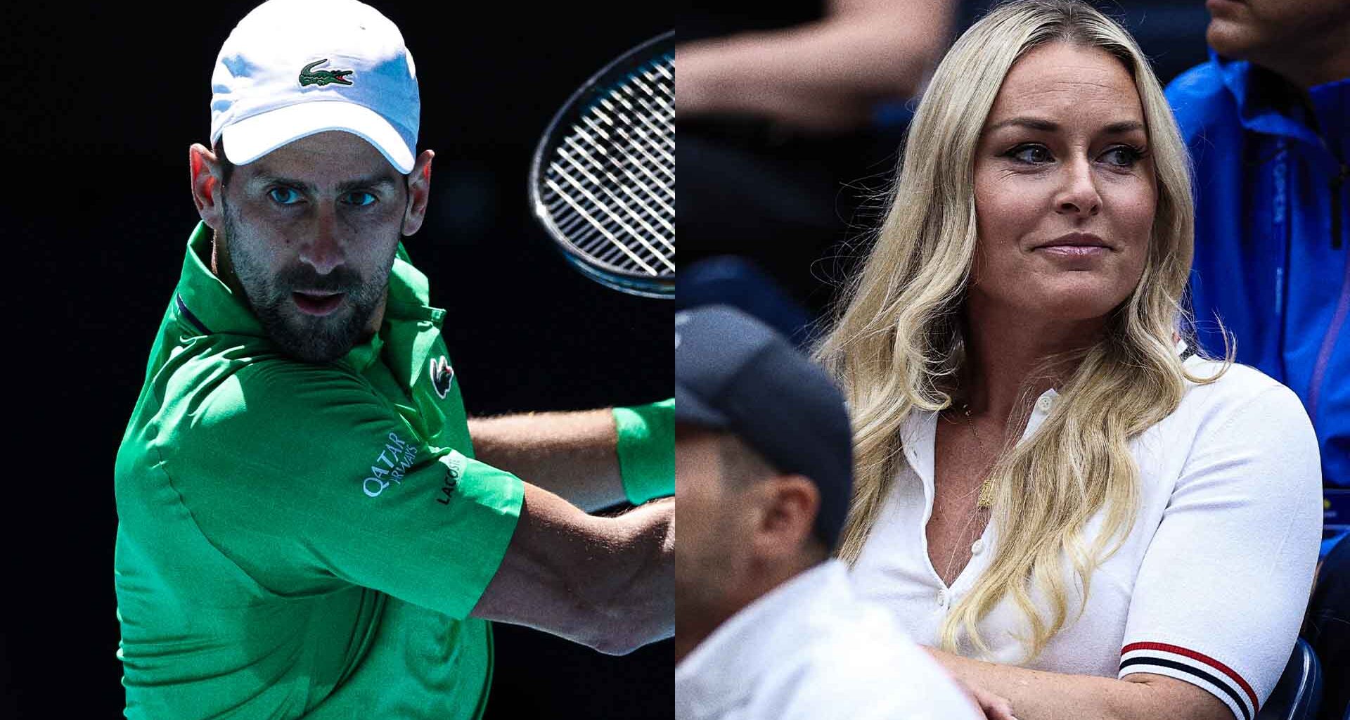 Novak Djokovic shared a message for Lindsey Vonn on Wednesday.