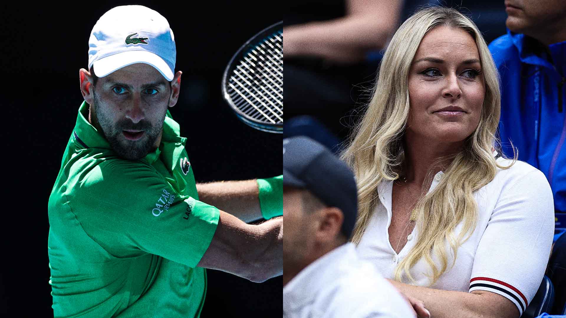 Novak Djokovic shared a message for Lindsey Vonn on Wednesday.