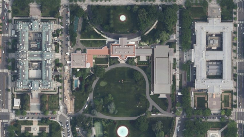 White House ballroom CFA approval aerial