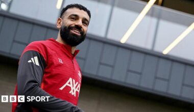 Mohamed Salah at Liverpool training
