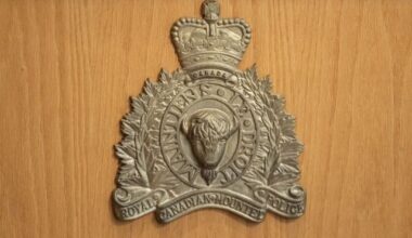 RCMP logo shown in Edmonton, Wednesday, Feb. 5, 2025. THE CANADIAN PRESS/Jason Franson